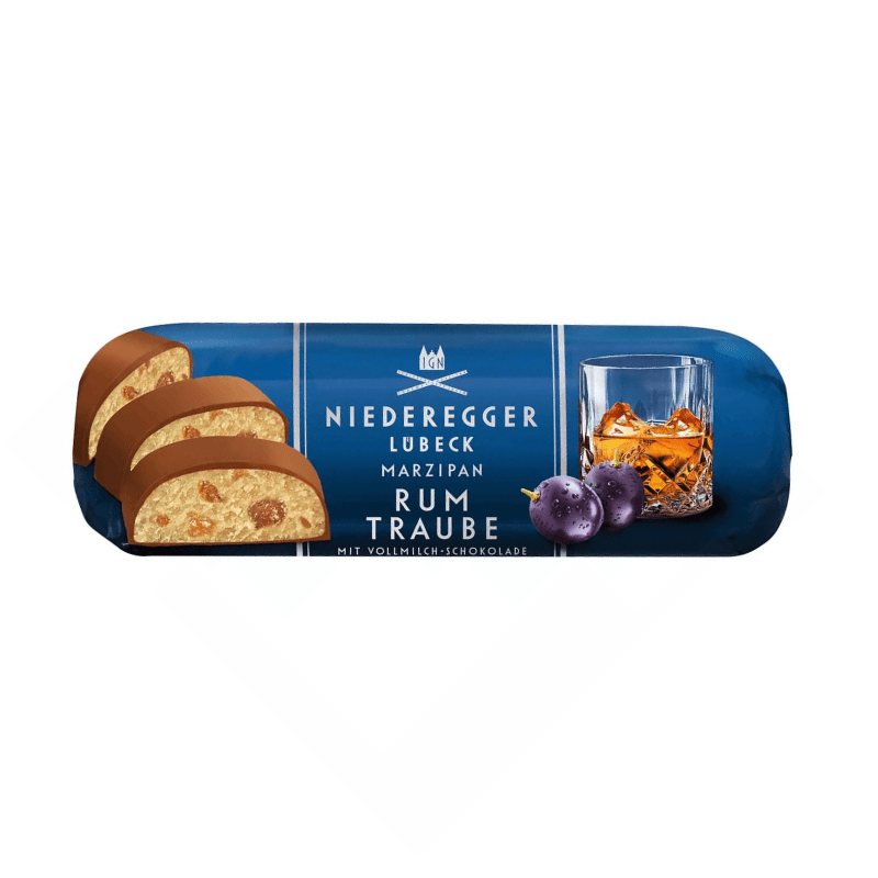 Niederegger Chocolate covered Marzipan Loaf with Rum, 4.4 oz Sweets & Snacks Niederegger