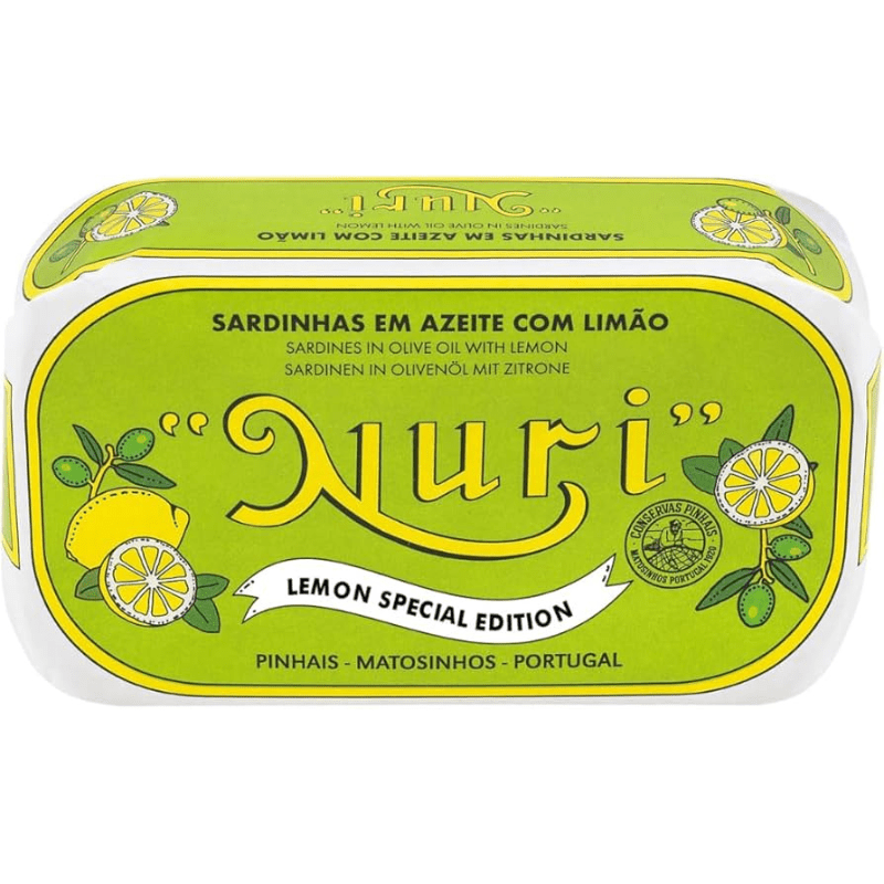 Nuri Sardines in Olive Oil with Lemon, 4.4 oz Seafood NURI