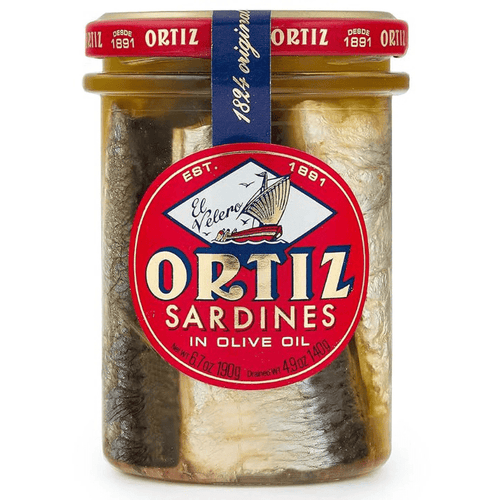 Ortiz Sardines in Olive Oil, 6.7 oz (190g) Seafood Ortiz