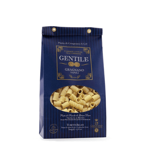 Pastificio Gentile Organic Tubetti Rigati Pasta di Gragnano IGP, 17.6 oz Pasta & Dry Goods Gentile