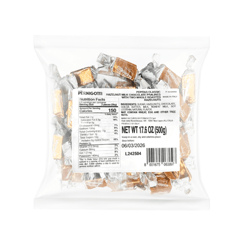 Pernigotti Pepitas Classic Milk Chocolate Pralines with Whole Hazelnuts, 17.6 oz Sweets & Snacks Pernigotti