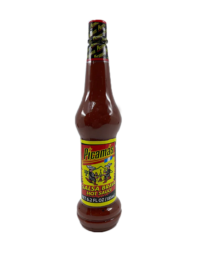 Picamas Salsa Brava Picante Red Hot Sauce, 6.2 oz Sauces & Condiments Picamas