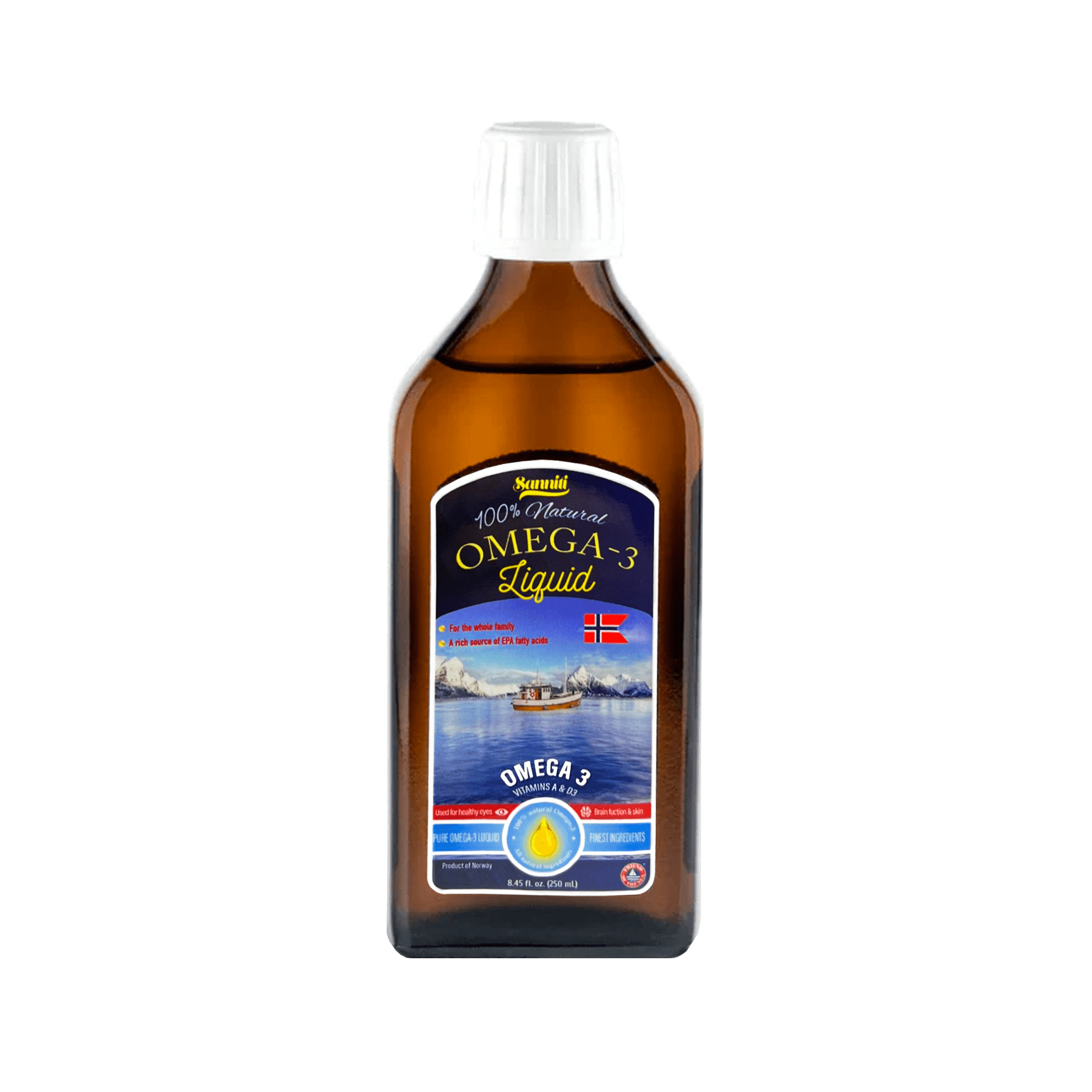 Best Before: 11/30/2026] Sanniti 100% Natural Liquid Omega-3, 8.45 oz |  Supermarket Italy