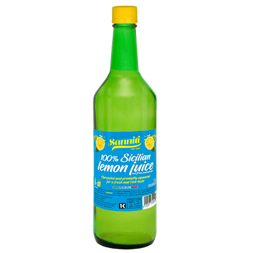 Sanniti 100% Sicilian Lemon Juice, 1 Liter Beverages Sanniti