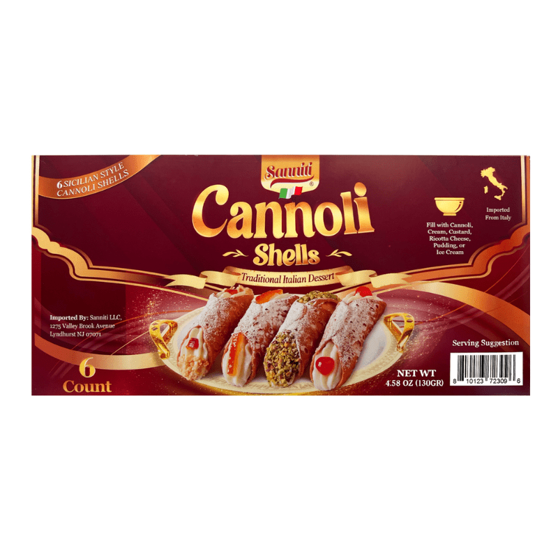 Sanniti Cannoli Shells, 6 Pieces Sweets & Snacks Sanniti