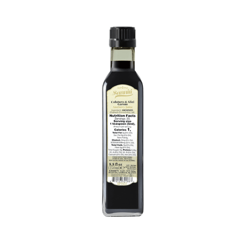 Sanniti Colatura di Alici Garum Anchovy Juice, 8.8 Fl Oz Seafood Sanniti