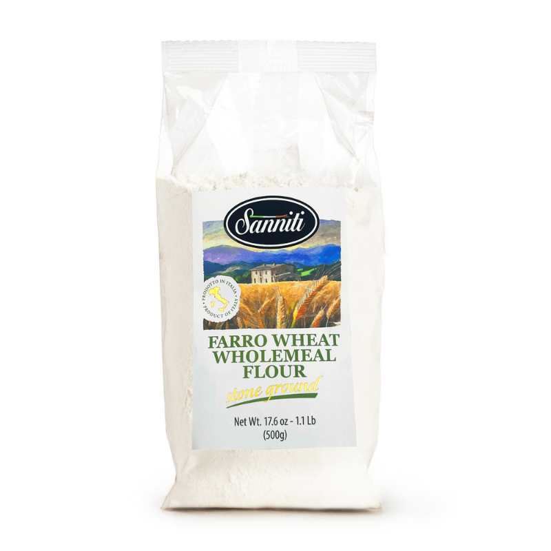 Sanniti Farro Wheat Wholemeal Flour Stone Ground, 17.6 oz Pasta & Dry Goods Sanniti