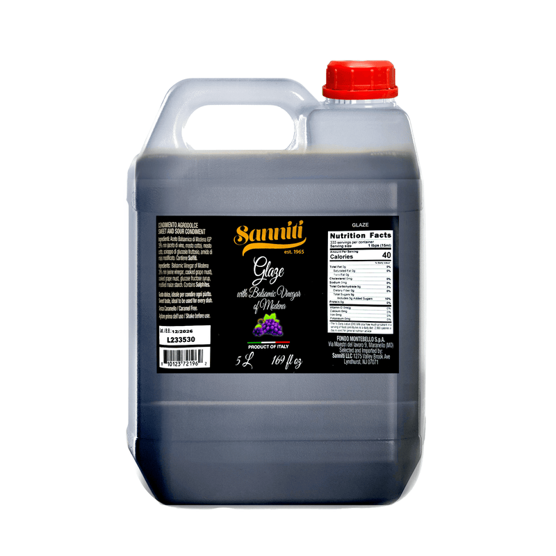 Sanniti Glaze with Balsamic Vinegar of Modena, 5 Liters Oil & Vinegar Sanniti