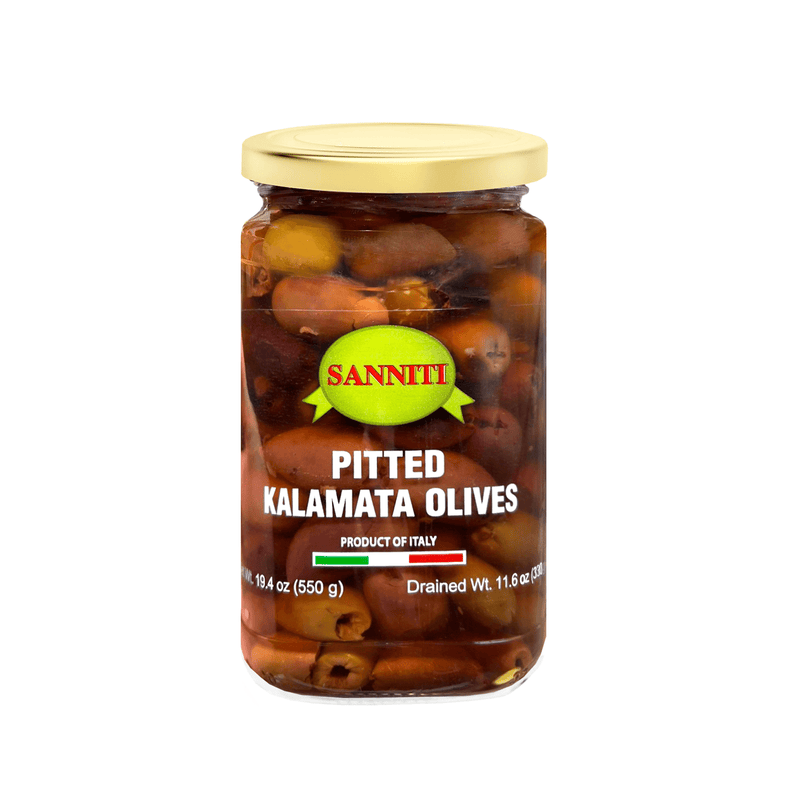 Sanniti Pitted Kalamata Olives, 19.4 oz (550 g) Olives & Capers Sanniti