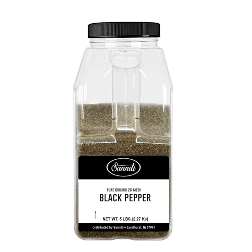 Sanniti Pure Ground 28 Mesh Black Pepper, 5 lbs Pantry Sanniti