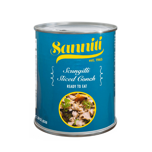 Sanniti Scungilli Sliced Conch, 29 oz Seafood Sanniti