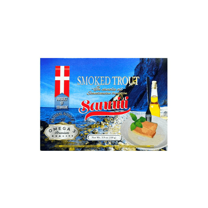 Sanniti Smoked Trout in Oil, 3.9 oz Seafood Sanniti