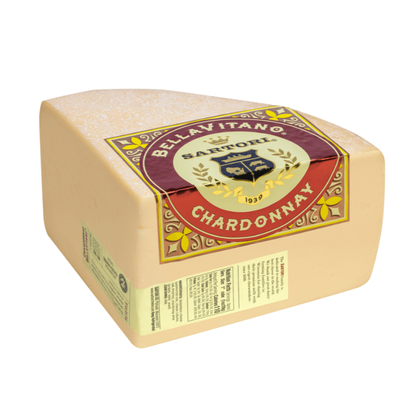 Sartori Bella Chardonnay Cheese Quarters, 5 Lbs Cheese Sartori