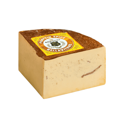 Sartori Pumpkin Spice Bellavitano Cheese Quarters, 5 Lbs Cheese Sartori
