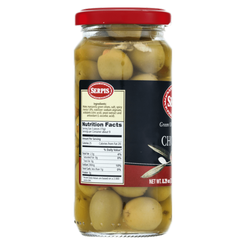 Serpis Green Olives Stuffed with Spicy Chorizo, 8.29 oz Olives & Capers Serpis 