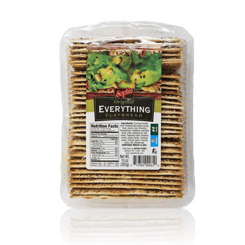 Sophia Everything Flatbread, 10 oz Sweets & Snacks Sophia