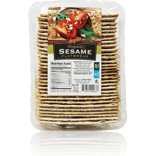 Sophia Sesame Seed Flatbread, 10 oz Sweets & Snacks Sophia