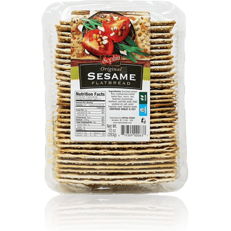 Sophia Sesame Seed Flatbread, 10 oz Sweets & Snacks Sophia