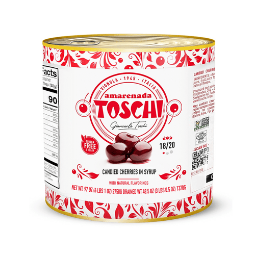 Toschi Amarena Candied Cherries in Syrup, 6 lbs Fruits & Veggies Toschi