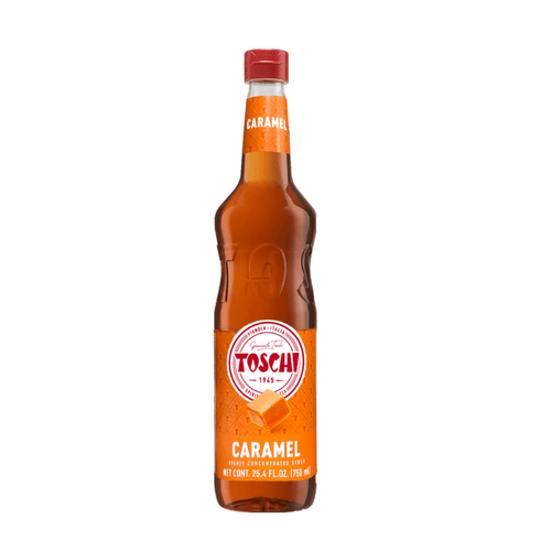 Toschi Caramel Syrup, 750mL (25.4 oz) For The Bar Toschi