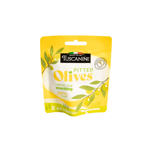 Tuscanini Pitted Garlic Flavored Olives, 1 oz Fruits & Veggies Tuscanini