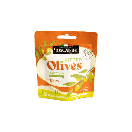 Tuscanini Pitted Spicy Olives, 1 oz Olives & Capers Tuscanini