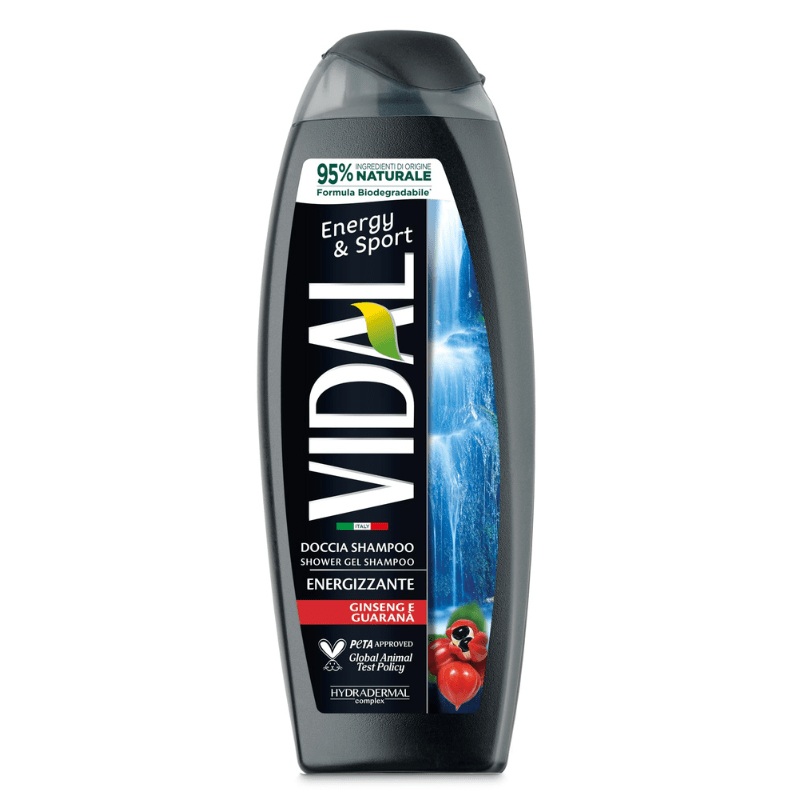 Vidal Energy & Sport Body Wash Energizing with Ginseng and Guarana, 500 mL Health & Beauty Vidal