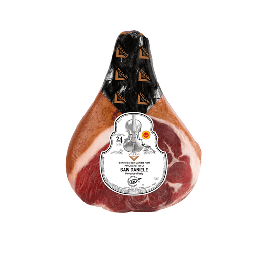 Villani San Daniele Boneless Prosciutto 24M, 16 Lbs Meats Villani
