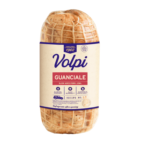 Volpi Guanciale, 3 lb. (Refrigerate after opening) Meats Volpi