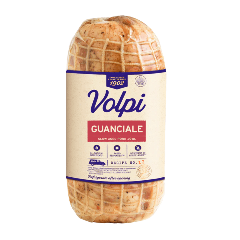 Volpi Guanciale, 3 lb. (Refrigerate after opening) Meats Volpi