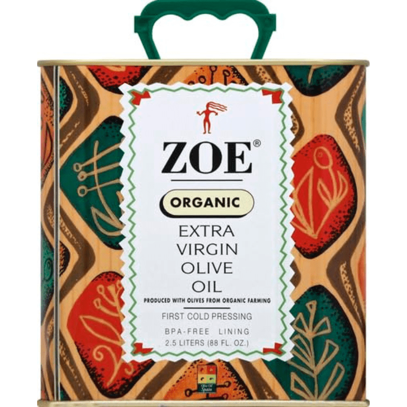 Zoe Organic Extra Virgin Olive Oil, 2.5 Liters Oil & Vinegar Zoe