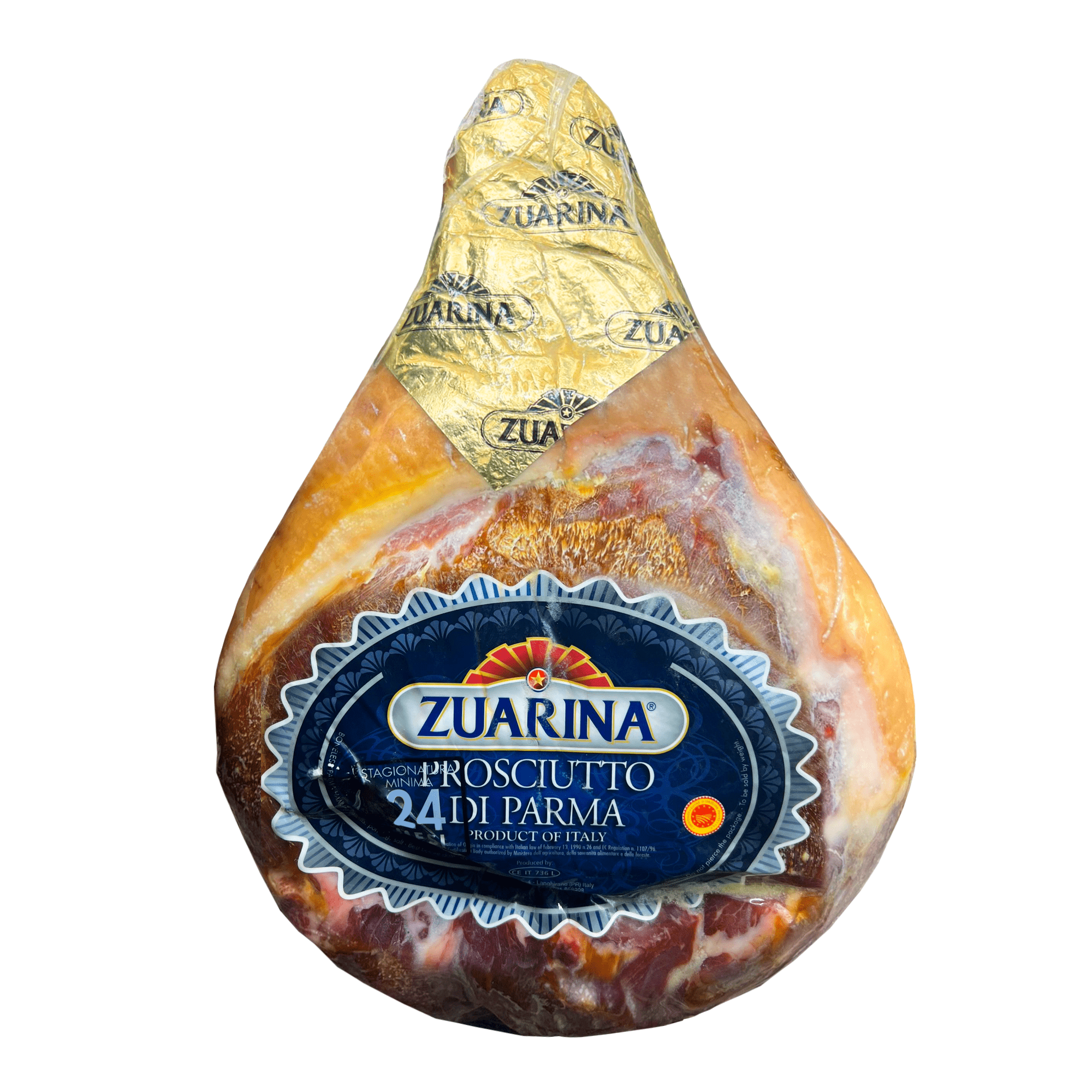 Zuarina 24 Month Aged Prosciutto di Parma, 16 Lbs Supermarket Italy