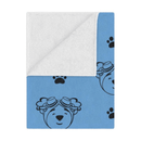 Adventure Ted Baby Blanket - Light Blue Childhood Cancer Society