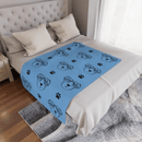 Adventure Ted Baby Blanket - Light Blue Childhood Cancer Society