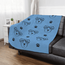 Adventure Ted Baby Blanket - Light Blue Childhood Cancer Society