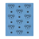Adventure Ted Baby Blanket - Light Blue Childhood Cancer Society
