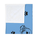 Adventure Ted Baby Swaddle Blanket - Light Blue Childhood Cancer Society