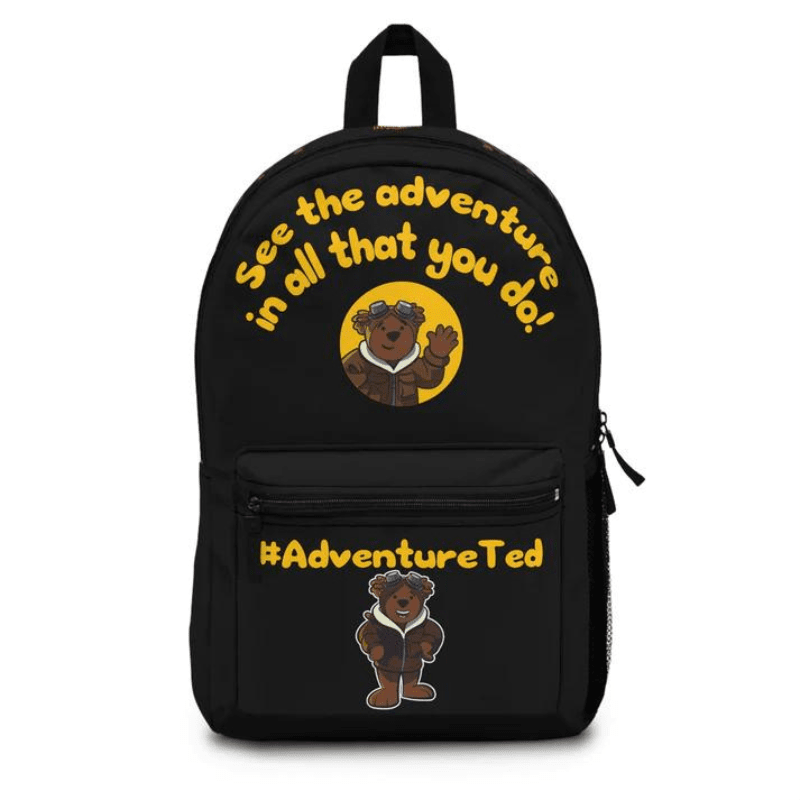 Adventure Ted Backpack - Black Childhood Cancer Society Store