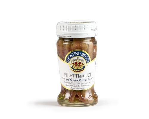 Agostino Recca Fillet of Anchovies Jar (olive oil) - 1 Jar (90g)