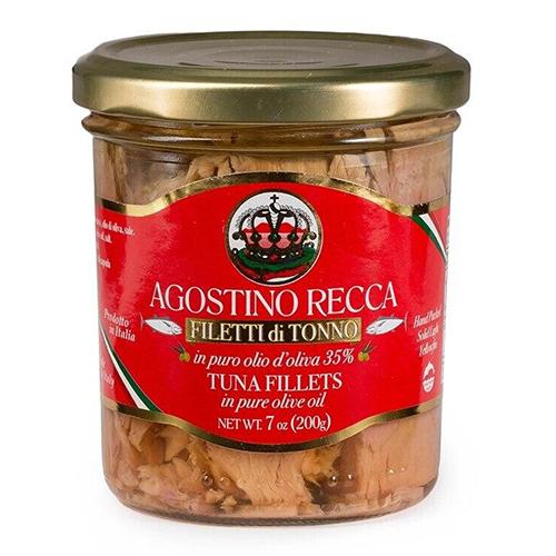 Agostino Recca Tuna in Olive Oil, 7 oz Seafood Agostino Recca