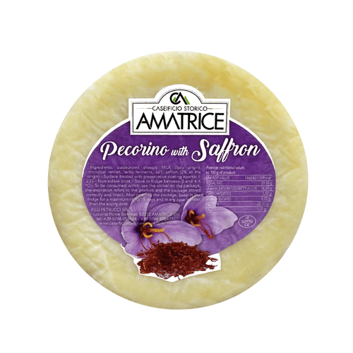 Amatrice Pecorino Zafferano, 14 oz Cheese Amatrice 