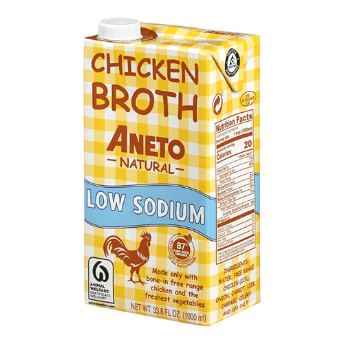 Aneto Low Sodium Chicken Broth, 1 Liter Pantry Aneto