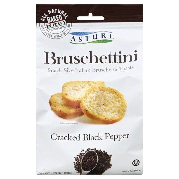 Asturi Bruschettini Cracked Black Pepper, 4.2 oz
