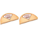 Auricchio Provolone Half-Moon Cut, 8 oz (PACK of 2) Cheese Auricchio