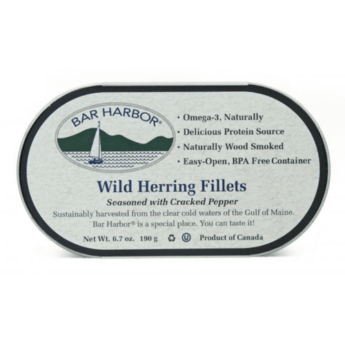Bar Harbor Wild Herring Fillets with Cracked Pepper, 6.7 oz Seafood Bar Harbor