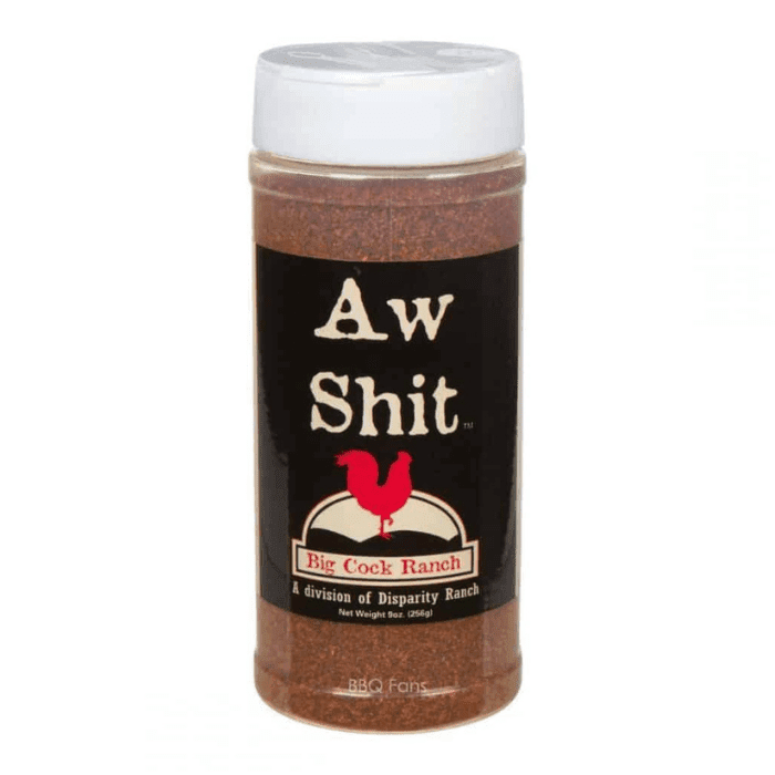 Big Cock Ranch Aw Shit BBQ Seasoning, 9 oz Pantry Big Cock Ranch 