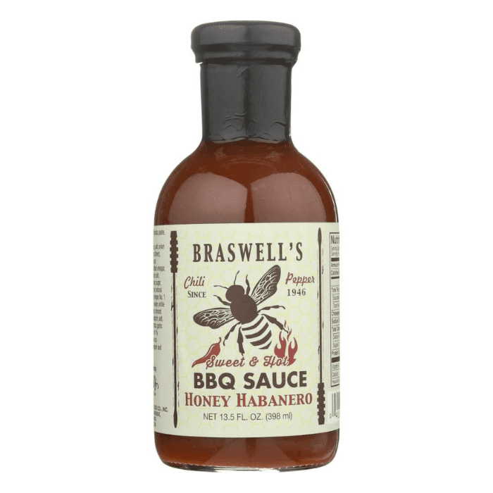 Braswell's Honey Habanero BBQ sauce, 13.5 oz Sauces & Condiments Braswell's