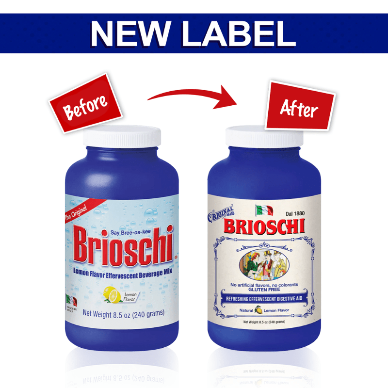 Brioschi Lemon Flavored Effervescent Bottle, 8.5 oz Health & Beauty New and Old Look