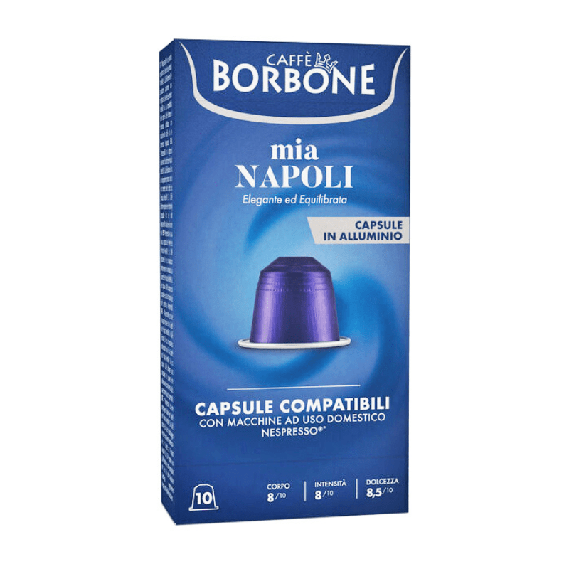 Caffe Borbone Mia Napoli Nespresso Capsules, 10 Count