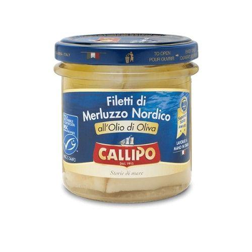 Callipo Cod Fillets in Olive Oil, 5.29 oz Seafood Callipo